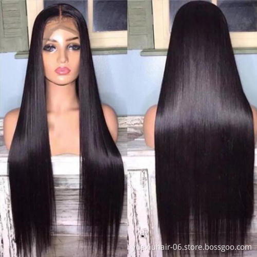 Straight 13X4 Lace Front Human Hair Wigs HD Transparent Lace Frontal Human Hair Wigs Peruvian Straight Remy Wigs For Black Women